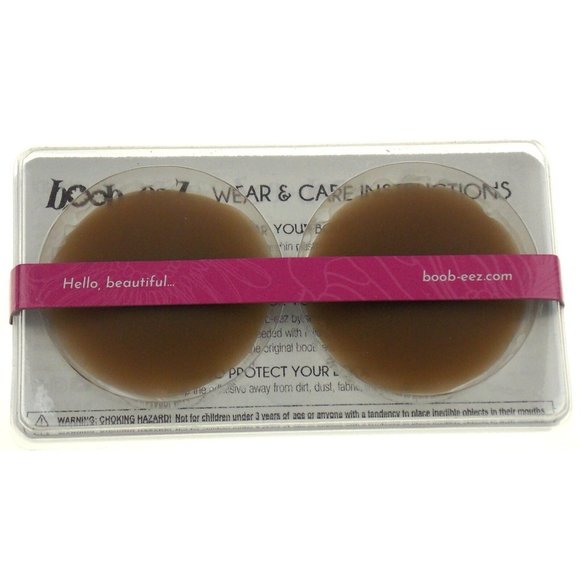 Boob-eez 6cm Nipple Pasties Covers Dark Tint Boobeez Headlight Hiders Reusable - Picture 2 of 3